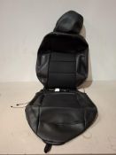 4 X BRAND NEW SETS OF 2 GENUINE LEATHER FRONT CAR SEAT COVERS FOR PEUGEOT 308 - IN 1 BOX