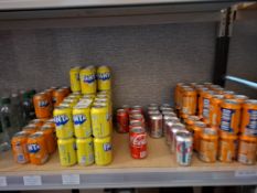 170 X PIECE BRAND NEW MIXED LOT TO INCLUDE FANTA - DIET COKE - COKE - WATER - IRN BRU - FANTA LEMON