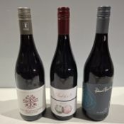 18 X BRAND NEW BOTTLES OF RED WINE IE. REAL DE A 8 RIOJA, MAS DES PALOMBES, RICHARD HAMILTON