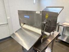 Somerset CDR-700M 20" Countertop One Stage Dough Sheeter with Metallic Rollers - 120V, 1 hp
