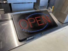 "OPEN" Neon Sign - No plug in