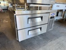 Like New! Atosa MGF8448GR 36" Refrigerated All Stainless Chef Base w/ 2 Drawers