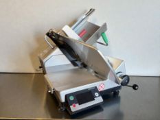 Bizerba Model R-20 With Touch Screen 13" Heavy-Duty Illuminated Automatic Gravity Feed Meat Slicer