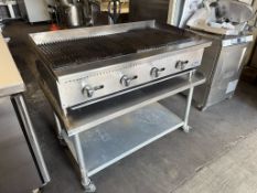 Atosa ATCB-48 48 Inch CookRite Charbroiler Gas Countertop 4 Burners