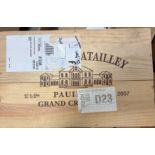 Chateau Batailley, Pauillac 5eme Cru 2007,