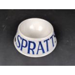 Spratt's enamel advertising dog bowl, marked Spratt's Patent Ltd Made In England, no apparent losses