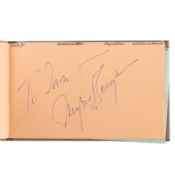 Autograph Albums.- Incl. Ingrid Bergman Signatures by actors, entertainers, musicians, c. 1970s