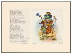 Aldridge (Alan) Signed letter and print