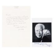 Zao (Wou-Ki) Black and white signed photograph