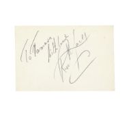 Autograph Album.- Actors & Entertainers Incl. Ronald Lacey, c. 1980s