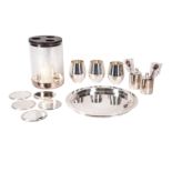 Puiforcat, France Collection of contemporary silver plate