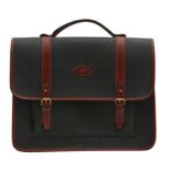 Mulberry Black Scotchgrain Heritage Satchel