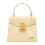 Gucci Buttermilk Lady Lock Top Handle Bag