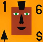 Nina Chanel Abney (American, 1982-present) Super Cool World #4239