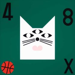 Nina Chanel Abney (American, 1982-present) Super Cool World #4707