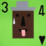 Nina Chanel Abney (American, 1982-present) Super Cool World #1449