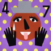 Nina Chanel Abney (American, 1982-present) Super Cool World #263