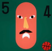 Nina Chanel Abney (American, 1982-present) Super Cool World #2029