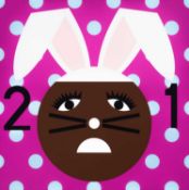 Nina Chanel Abney (American, 1982-present) Super Cool World #2344