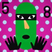 Nina Chanel Abney (American, 1982-present) Super Cool World #2600