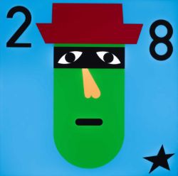 Nina Chanel Abney (American, 1982-present) Super Cool World #267