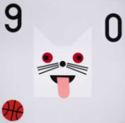 Nina Chanel Abney (American, 1982-present) Super Cool World #5065