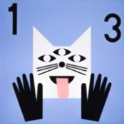 Nina Chanel Abney (American, 1982-present) Super Cool World #4497