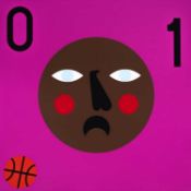 Nina Chanel Abney (American, 1982-present) Super Cool World #1447