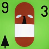 Nina Chanel Abney (American, 1982-present) Super Cool World #4582