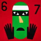 Nina Chanel Abney (American, 1982-present) Super Cool World #2638