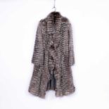 A Rizal fox fur coat with cotton lining