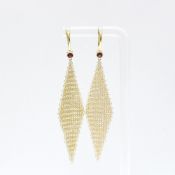 Tiffany Ruby Mesh Earrings Diamond Yellow Gold (18K) Drop Earrings Gold