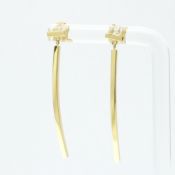 Tiffany T-bar Earrings No Stone Yellow Gold (18K) Drop Earrings Gold