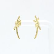 Tiffany Knot Diamond Earrings Diamond Yellow Gold (18K) Stud Earrings Gold