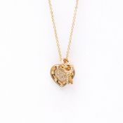 Tiffany Return To Tiffany Diamond Necklace Pink Gold (18K) Diamond Men,Women Fashion Pendant Necklac