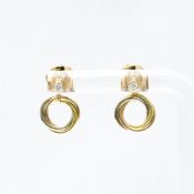 Cartier Sweet Trinity Diamond Earrings Diamond Yellow Gold (18K),Pink Gold (18K),White Gold (18K) Dr