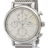 IWC Portofino Chronograph Steel Automatic Mens Watch IW391009 Polished