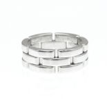 Cartier Maillon Panthere Ring White Gold (18K) Fashion No Stone Band Ring Silver