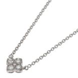 Cartier Hindu Diamond Necklace K18 White Gold Women's CARTIER