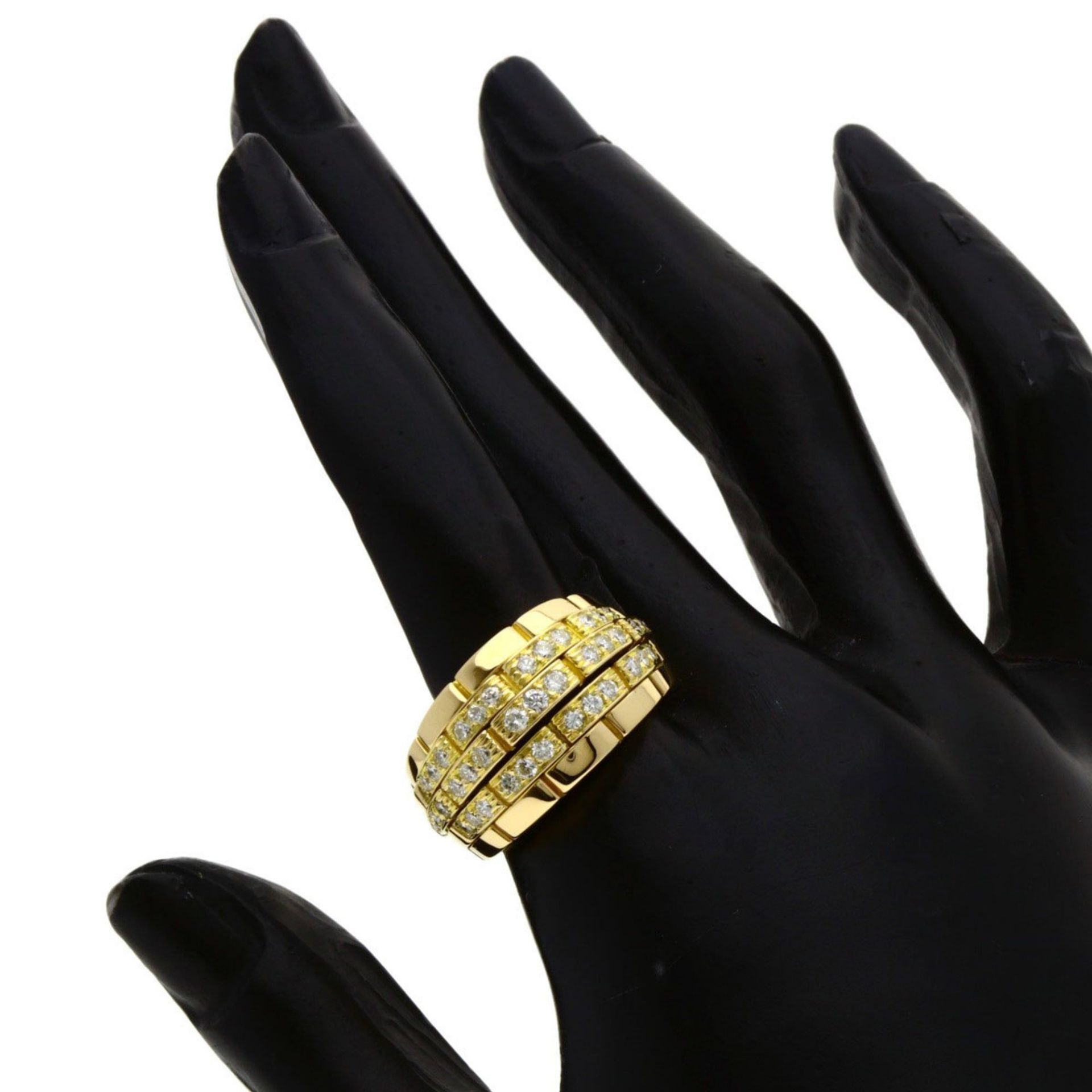 Cartier Oriane Diamond Ring in 18K Yellow Gold for Women - Image 8 of 11