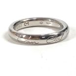 Van Cleef & Arpels Tendremont Senior Tulle Wedding Ring, Accessory, Jewelry, Platinum Pt950, Women's