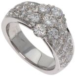 Van Cleef & Arpels Fleurette Diamond Ring, 18K White Gold, Women\'s.