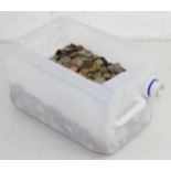 A large qty of assorted mixed world and British coins, 19.6kg gross