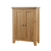 Grade-C1 ref LOT173 Big Furniture Warehouse Holcombe Shoe Cabinet in Smoked Oak RRP œ280