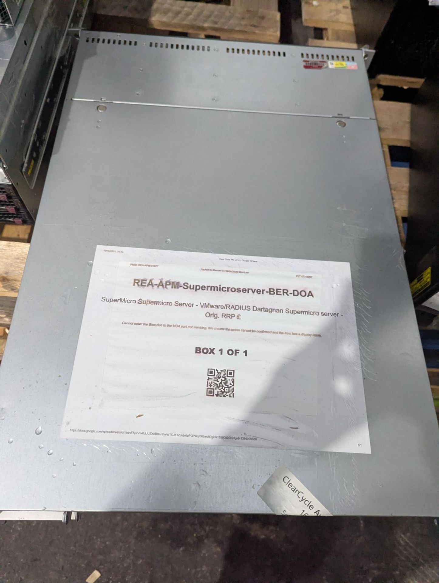 Grade-BER-DOA ref LOT161 SuperMicro Supermicro Server - VMware/RADIUS Dartagnan Supermicro server -  - Image 5 of 6