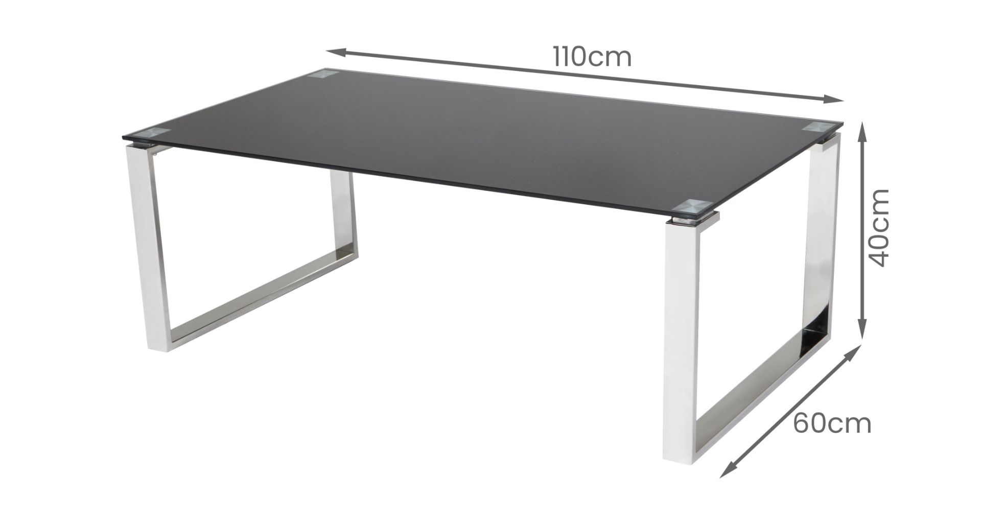 Grade-C0 ref LOT180 DFS Twinkle Coffee Table in Black Sparkle RRP œ179 - Image 4 of 4