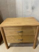 Grade-C0 ref LOT199 Fishe & Lilly Melia Large Bedside Table RRP œ230