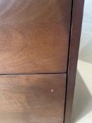Grade-C1 ref LOT206 Fishe & Lilly Scandinavian Walnut Oslo Bedside Table RRP œ140
