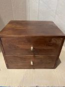 Grade-C0 ref LOT210 Fishe & Lilly Scandinavian Walnut Oslo Bedside Table RRP œ140