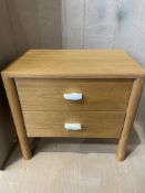 Grade-C0 ref LOT201 Fishe & Lilly Melia Large Bedside Table RRP œ230